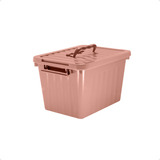 Caja Organizadora Plastica Grande Pastel Deco 24l 38x28x22