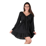 Vestido Mujer Stfashion Negro 60404020 Rayón