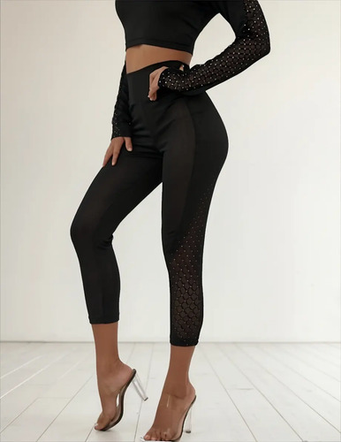 Pantalón Leggings Negro Para Mujer