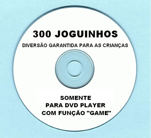 Cd 300 Jogos Para Dvd Com Função Game Compatível! Aproveite!