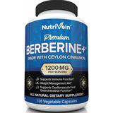 Berberine 1200mg (120 Cápsulas) Regulación De La Glucosa