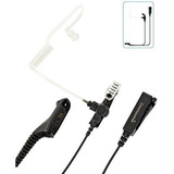 Two Wire Earpiece With Reinforced Cable For Motorola Radio X