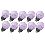 Pack 10pz Foco  Luz Negra Ultravioleta Led 9w Fiestas Neon  