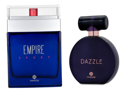 Kit  Perfume Masculino Empire Sport, Feminina Dazzle.