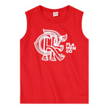 Regata Flamengo Infantil Crf Logo Vermelha Brandili