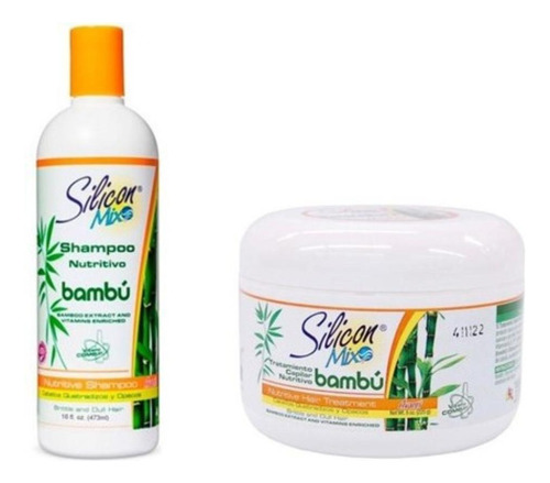 Kit Shampoo Silicon Mix Bambu 473ml + Máscara Capilar 225g