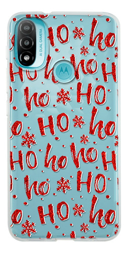 Funda Para Motorola  Navidad Santa Claus Ho Ho Ho Con Nombre