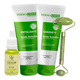 Kit Skin Care 4 Itens Pele Oleosa Antioleosidade Roller Jade