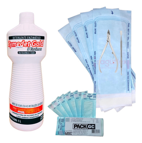 Kit Envelope Esterilização Detergente Enzimatico 9x23 + 5x13