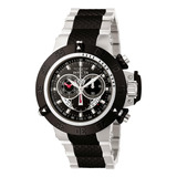 Subaqua Men 50mm Stainless Steel Black + Stainless S