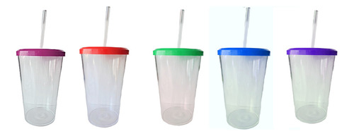 Vaso Plastico Transparente Para Souvenir Pack X10