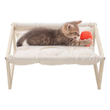 Cama Para Gatos, Elevada, Hamaca Independiente De Madera, La