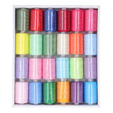 24 Piezas De Hilo De Coser Rico En 402 Colores Vibrantes, Mu