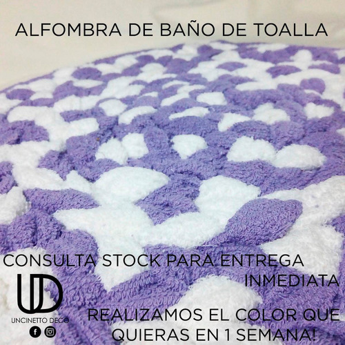 Alfombra De Baño Tejida De Toalla