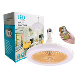 Ventilador De Teto Com Controle 30w Com Luz Integrada E27