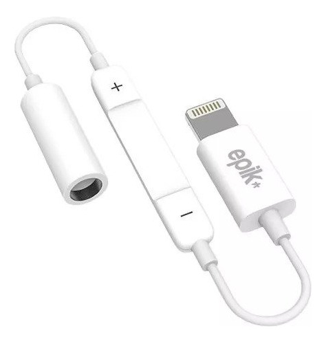 Adaptador Lightning A 3.5mm Control Volumen Para Audifonos