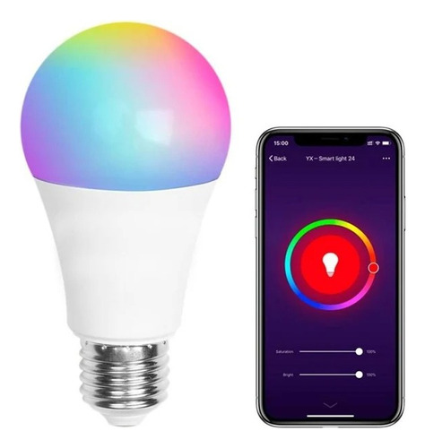 Ampolleta Inteligente Led Smartlife E27 Wifi App Rgb 9w X1