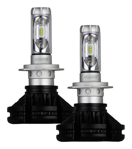 Kit De Focos De Led Osun® Alta Intensidad Ideal Para Luces Independientes Y Auxiliares H7 H11 9005 9006 5202 H3 H1 880