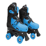 Patins Roller Ajustável Azul - Dm Toys