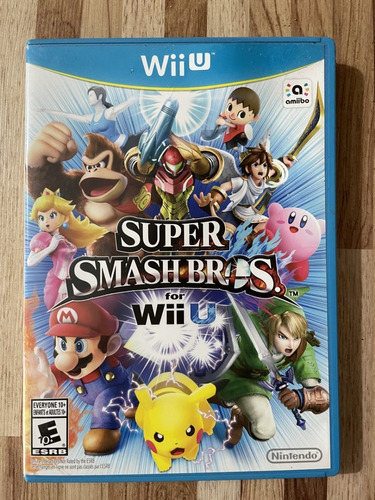 Jogo Super Smash Bros _ Wii U Mídia Física Semi Nova