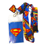 Porta Carnet Porta Identificacion Superman Importado