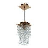 Pendente De Cristal Acrilico Spark Cobre Magnifico