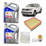 Kit Service Filtros Aceite 5w40 Shell Hx8 Vw Amarok 2.0tdi