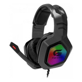 Headset Gamer Fortrek Black Hawk P2 + Usb 50mm Rgb Preto