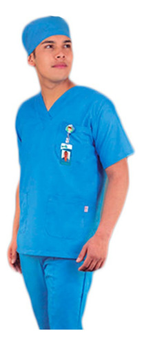 Conjunto Medico Scrub Quirurgico Hombre Ligera Fresca Color