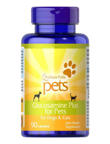 Puritan´s Pride Glucosamina Plus Para Mascotas 90 Cápsulas