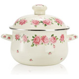 Olla Vintage Floral Esmaltada, 2.8 Qt