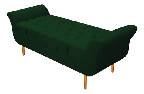 Recamier Estofado Ari 160  Queen Size Sued Verde Doce Sonho