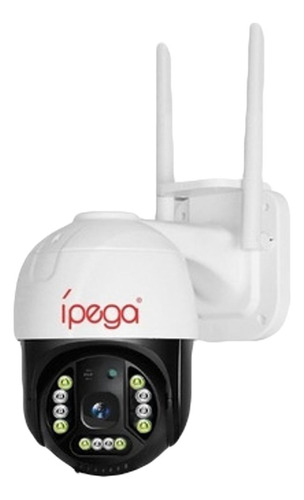 Câmera De Segurança Ip Speed Dome Ipega Kp-ca183 Full Hd Com Resolução De 2mp Visão Noturna Incluída Branca Com Rastreamento Humano