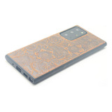 Funda Billetera Cuero Marron Gris Para Galaxy Note 20 Ultra