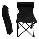 Silla Grande Plegable Portátil Playa Camping Color Negro