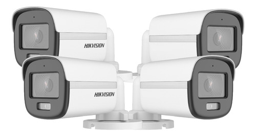 Kit X4 Camaras De Seguridad Full Hd Vision Colorvu Hikvision