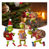 Colgante De Resina Grinch For Árbol De Navidad, Decoración