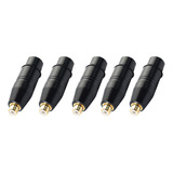 Adaptador De Audio Xlr Hembra A Rca Hembra, 5 Unidades, Para