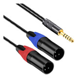 Cable Adaptador De Auriculares Balanceado De 4,4 Mm Xlr...