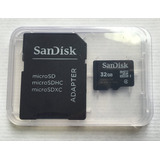 Tarjeta De Memoria Micro Sdhc Sandisk 4 De 32gb + Adaptador