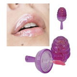 Brillo Labial Con Glitter Forma  De Panel  De Miel Lip Gloss