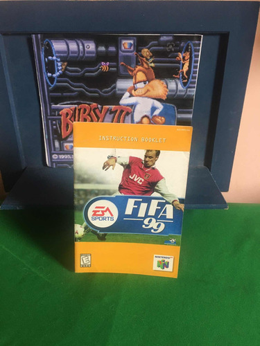 Nintendo 64 Fifa 99 Manual De Instrução Gradiente