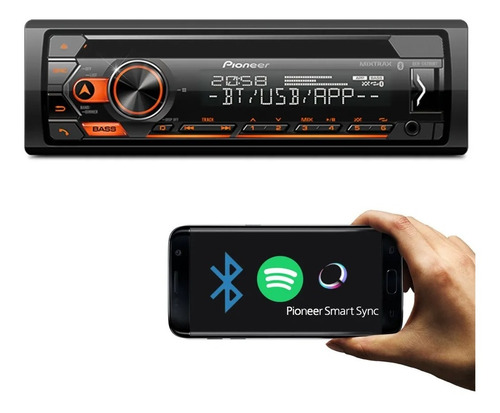 Cd Player Pioneer Deh-s4280bt Bluetooth Mixtrax Saída Sub