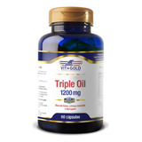 Triple Oil 3-6-9 1200mg 60 Cápsulas Ômega 3-6-9 Importado 