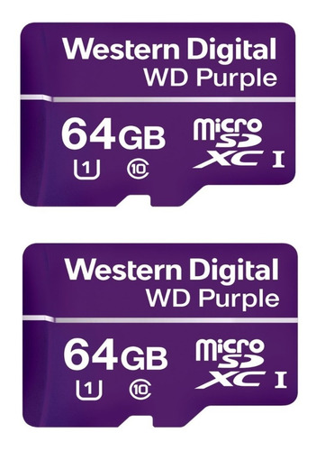 2 Cartão Micro Sd 64gb 32tbw Intelbras Alto Desempenho