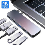 Usb C Hub Macbook Pro Accesorios Usb, Usb C Macbook Adaptado