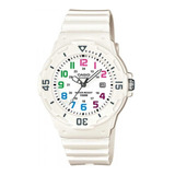 Reloj Casio Lrw-200h-7bvdf Mujer 100% Original Color De La Correa Blanco Color Del Bisel Blanco Color Del Fondo Blanco