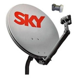 Kit Antena Ku 60 Cm Com Logo Sky