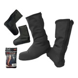 Botas Zapatones Impermeables Motos Látex Negros