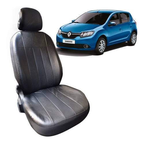 Funda Asiento Cuerina Acolchada Renault Sandero 16/- 1/3 2/3